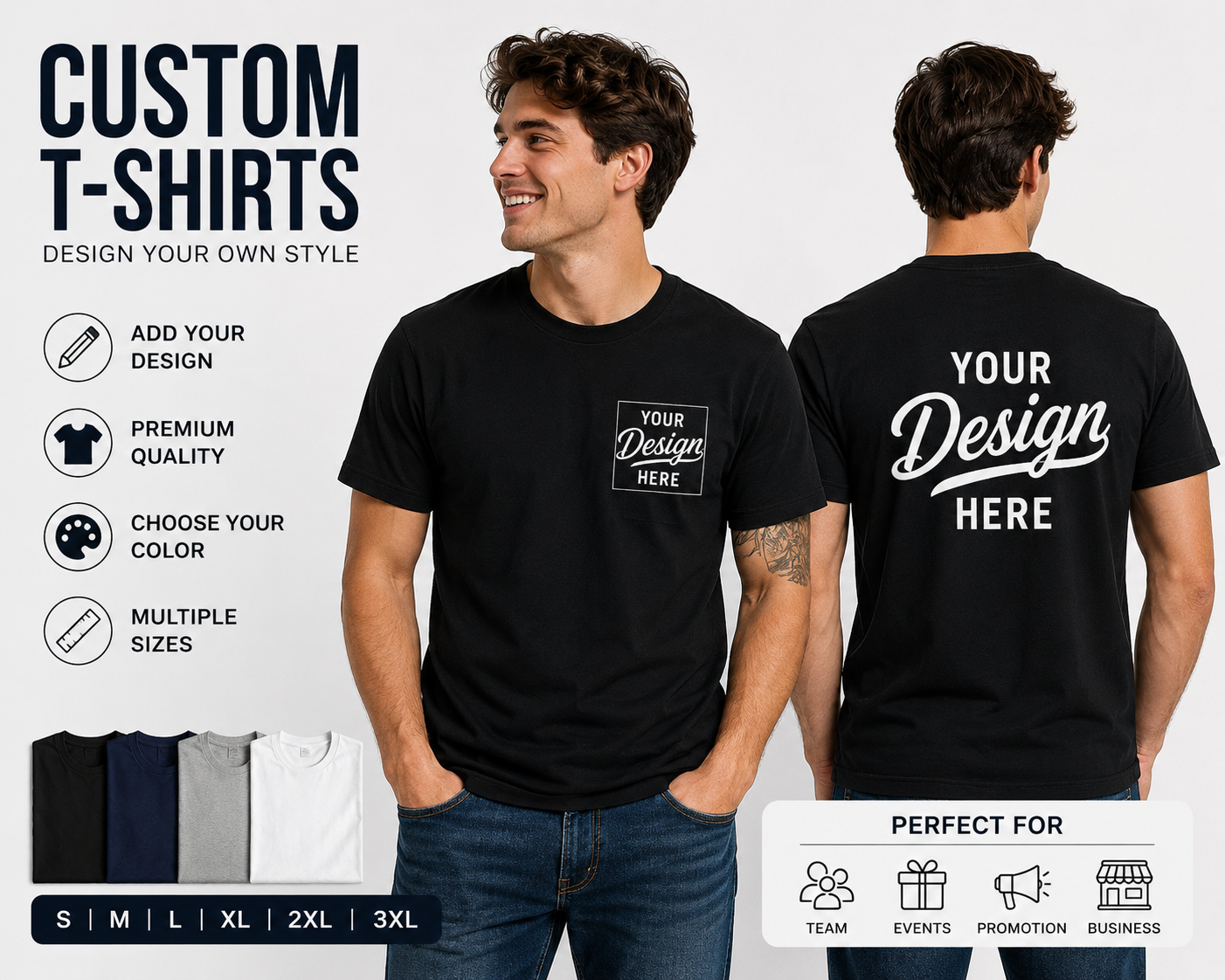 Men Graphic Print Round Neck Pure Cotton  T-Shirt